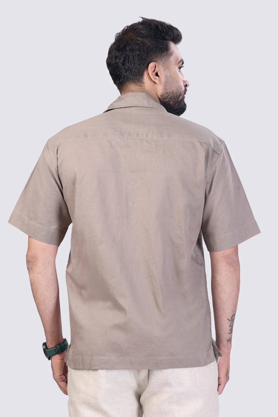 WILD FERNS - EMBROIDERED COTTON SHIRT