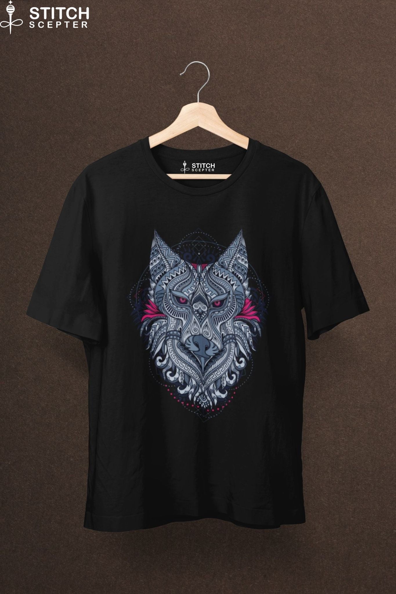 Tribal Wolf Drip Oversized